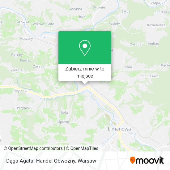 Mapa Dąga Agata. Handel Obwoźny