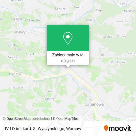 Mapa IV LO im. kard. S. Wyszyńskiego