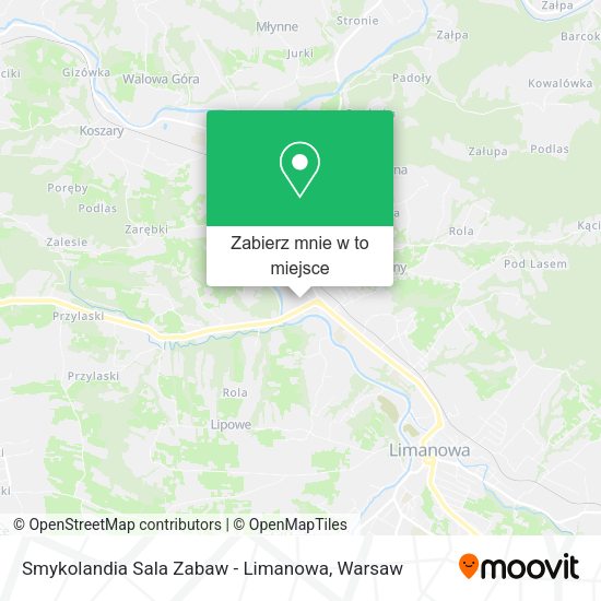 Mapa Smykolandia Sala Zabaw - Limanowa