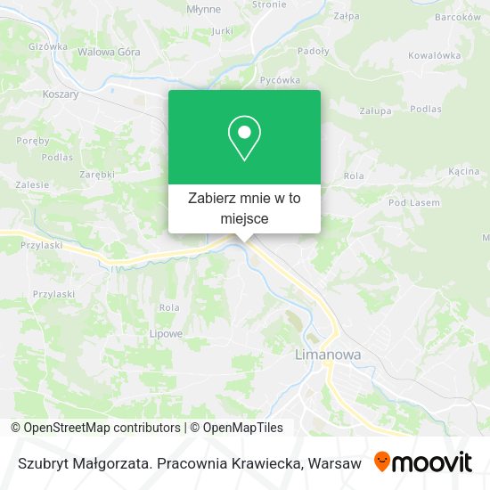 Mapa Szubryt Małgorzata. Pracownia Krawiecka