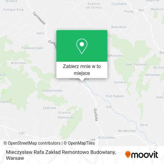 Mapa Mieczysław Rafa Zakład Remontowo Budowlany