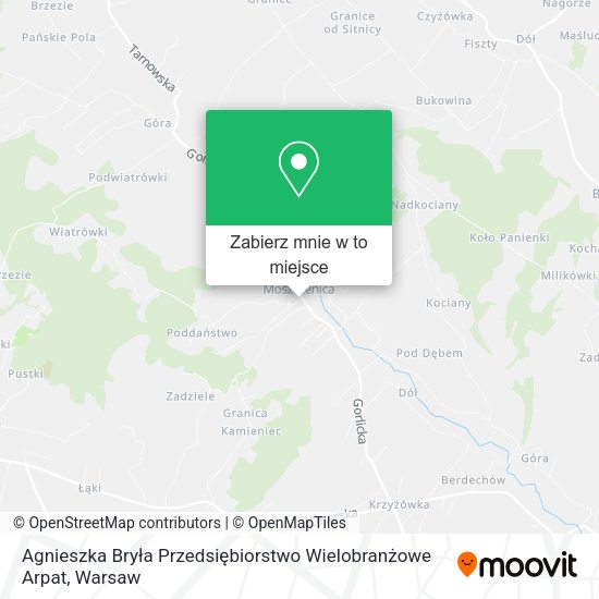 Mapa Agnieszka Bryła Przedsiębiorstwo Wielobranżowe Arpat