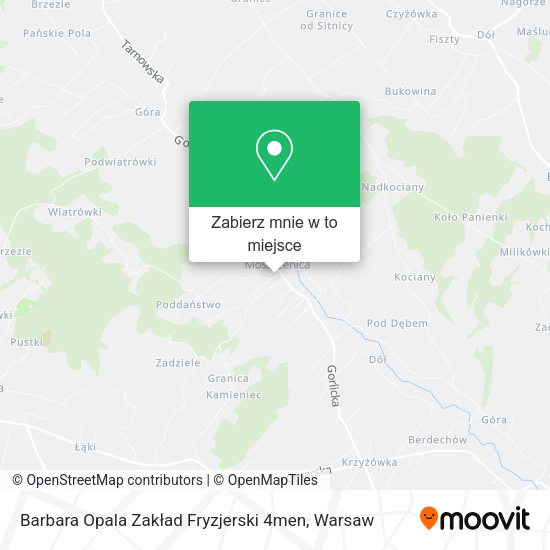 Mapa Barbara Opala Zakład Fryzjerski 4men