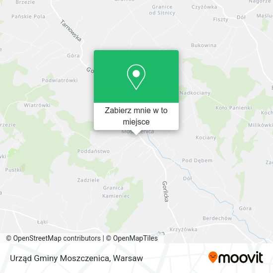 Mapa Urząd Gminy Moszczenica