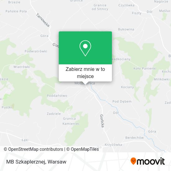 Mapa MB Szkaplerznej