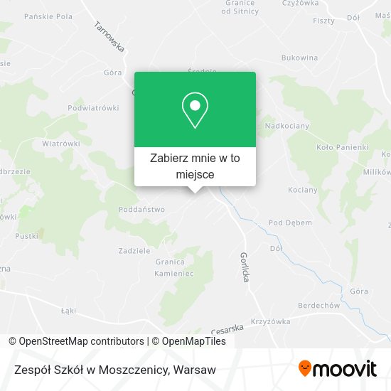 Mapa Zespół Szkół w Moszczenicy