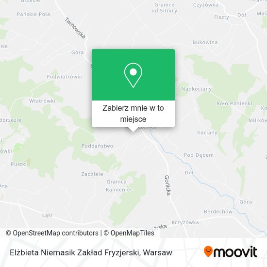 Mapa Elżbieta Niemasik Zakład Fryzjerski