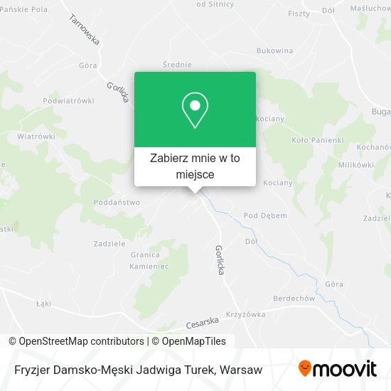 Mapa Fryzjer Damsko-Męski Jadwiga Turek