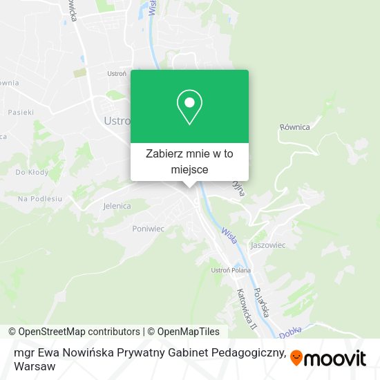 Mapa mgr Ewa Nowińska Prywatny Gabinet Pedagogiczny