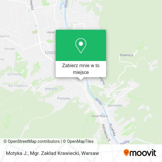 Mapa Motyka J., Mgr. Zakład Krawiecki