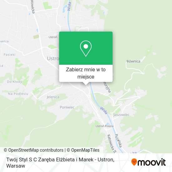 Mapa Twój Styl S C Zaręba Elżbieta i Marek - Ustron