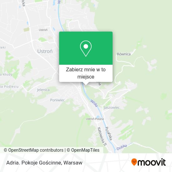 Mapa Adria. Pokoje Gościnne