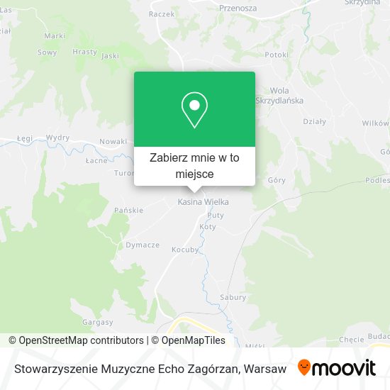 Mapa Stowarzyszenie Muzyczne Echo Zagórzan