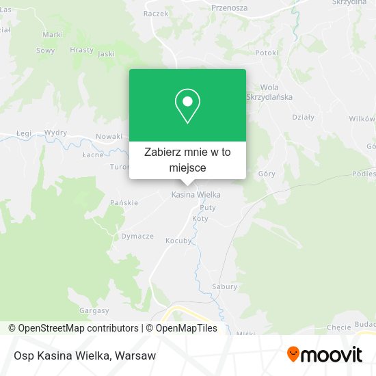 Mapa Osp Kasina Wielka