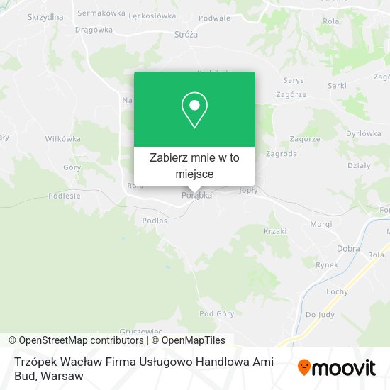 Mapa Trzópek Wacław Firma Usługowo Handlowa Ami Bud