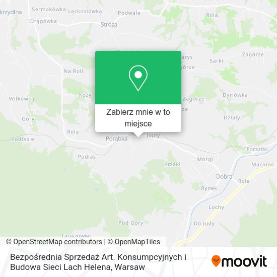 Mapa Bezpośrednia Sprzedaż Art. Konsumpcyjnych i Budowa Sieci Lach Helena