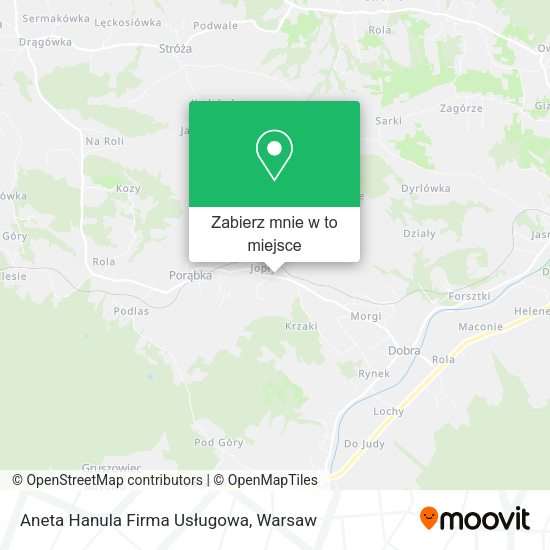 Mapa Aneta Hanula Firma Usługowa