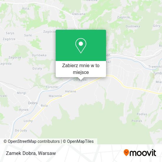 Mapa Zamek Dobra