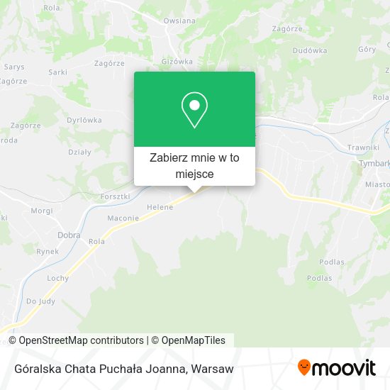 Mapa Góralska Chata Puchała Joanna