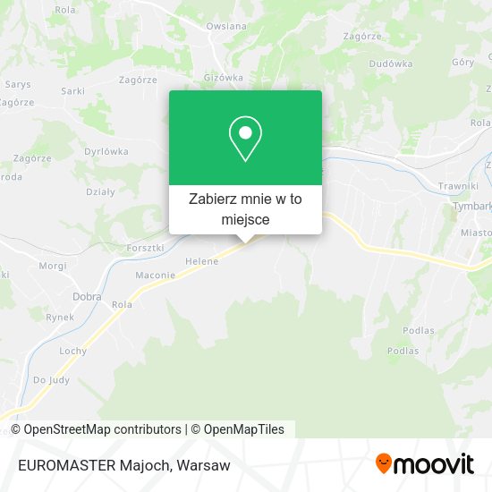 Mapa EUROMASTER Majoch