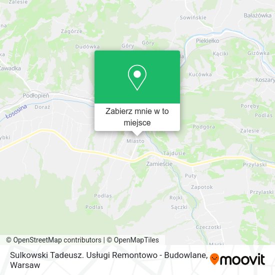 Mapa Sulkowski Tadeusz. Usługi Remontowo - Budowlane