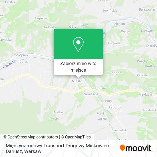 Mapa Międzynarodowy Transport Drogowy Miśkowiec Dariusz