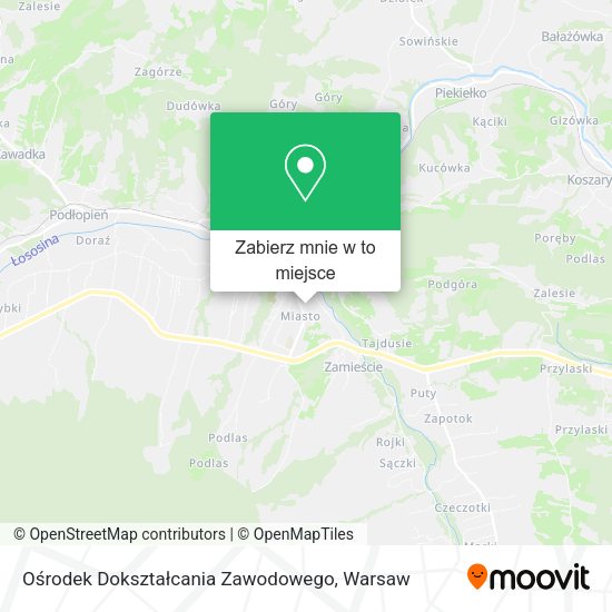 Mapa Ośrodek Dokształcania Zawodowego