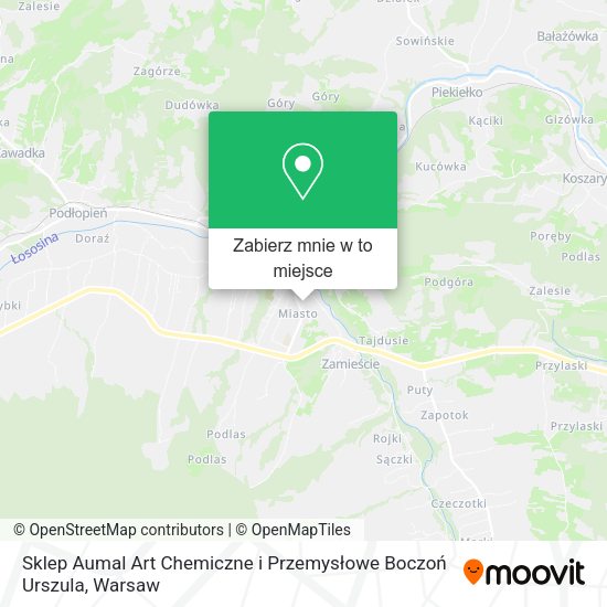 Mapa Sklep Aumal Art Chemiczne i Przemysłowe Boczoń Urszula