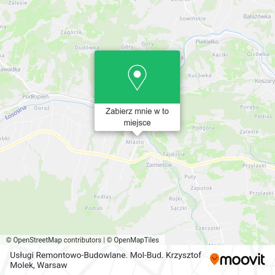 Mapa Usługi Remontowo-Budowlane. Mol-Bud. Krzysztof Molek