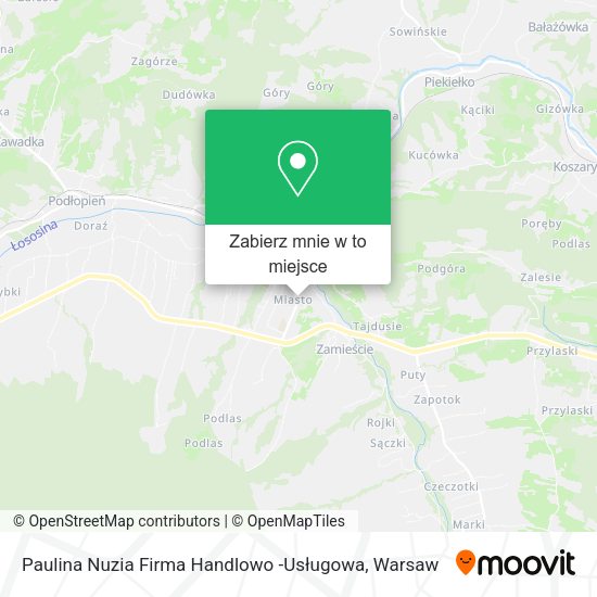 Mapa Paulina Nuzia Firma Handlowo -Usługowa