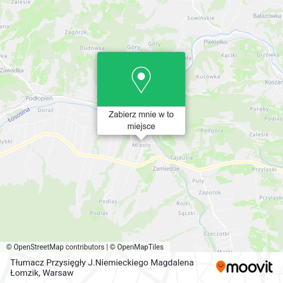 Mapa Tłumacz Przysięgły J.Niemieckiego Magdalena Łomzik