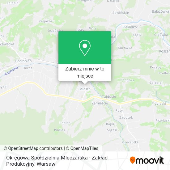 Mapa Okręgowa Spółdzielnia Mleczarska - Zakład Produkcyjny