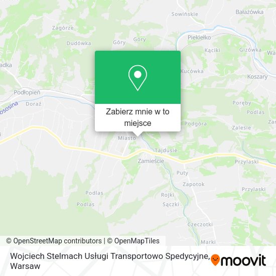 Mapa Wojciech Stelmach Usługi Transportowo Spedycyjne