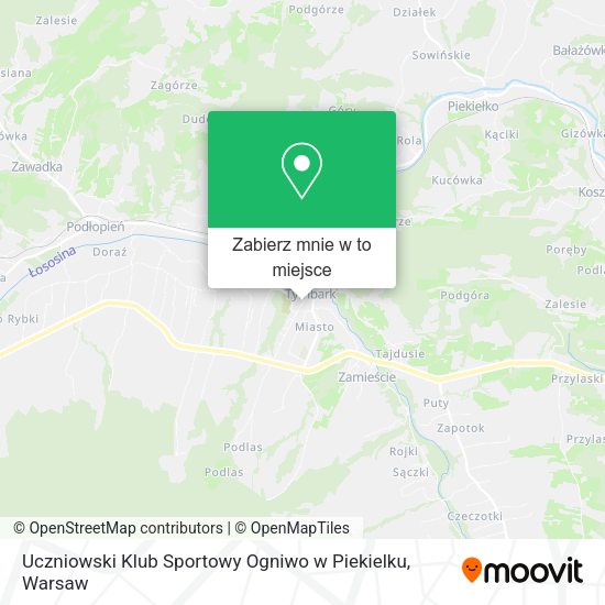 Mapa Uczniowski Klub Sportowy Ogniwo w Piekielku