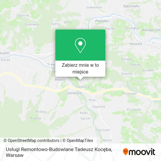 Mapa Usługi Remontowo-Budowlane Tadeusz Kocęba