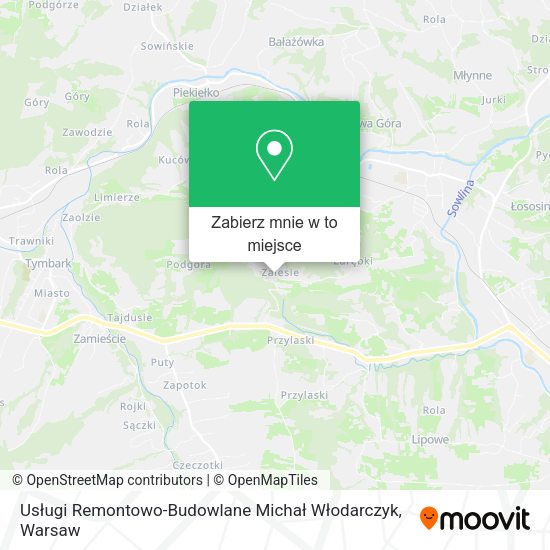 Mapa Usługi Remontowo-Budowlane Michał Włodarczyk