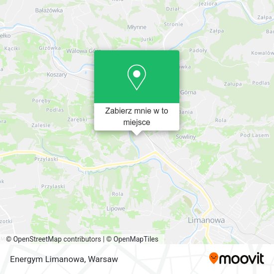 Mapa Energym Limanowa