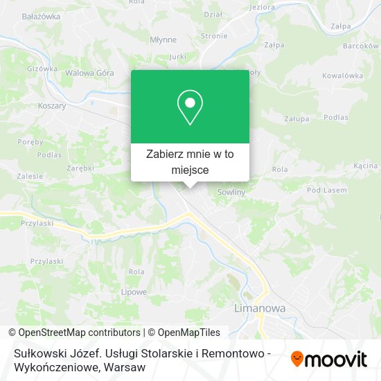 Mapa Sułkowski Józef. Usługi Stolarskie i Remontowo - Wykończeniowe