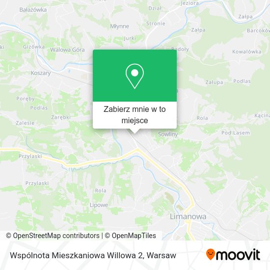 Mapa Wspólnota Mieszkaniowa Willowa 2