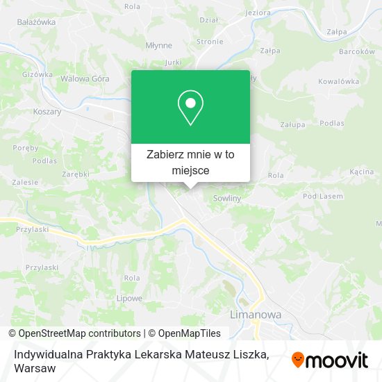 Mapa Indywidualna Praktyka Lekarska Mateusz Liszka