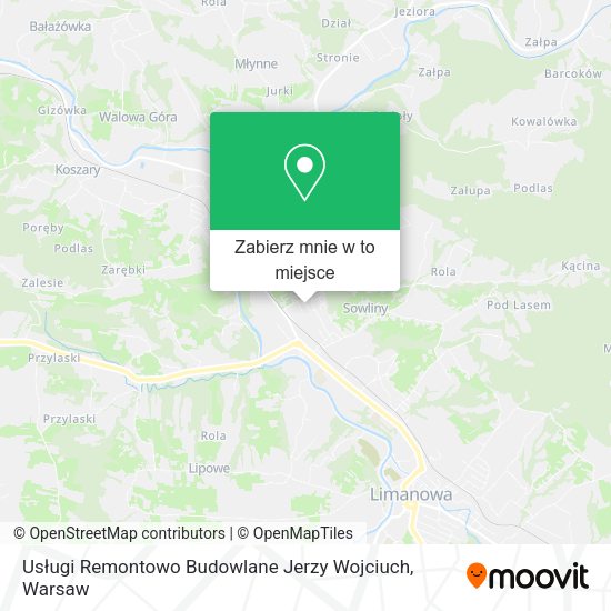 Mapa Usługi Remontowo Budowlane Jerzy Wojciuch