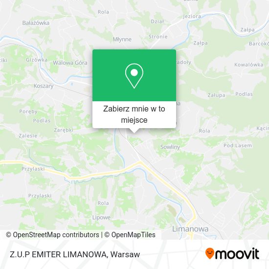 Mapa Z.U.P EMITER LIMANOWA