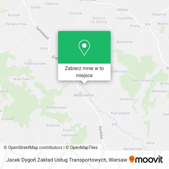 Mapa Jacek Dygoń Zakład Usług Transportowych