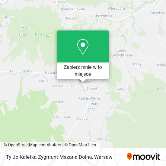 Mapa Ty Jo Kaletka Zygmunt Mszana Dolna