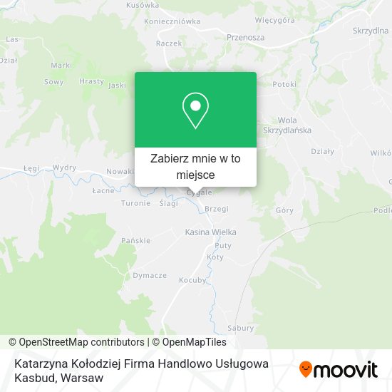 Mapa Katarzyna Kołodziej Firma Handlowo Usługowa Kasbud