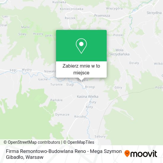 Mapa Firma Remontowo-Budowlana Reno - Mega Szymon Gibadło