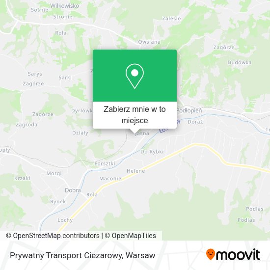 Mapa Prywatny Transport Ciezarowy