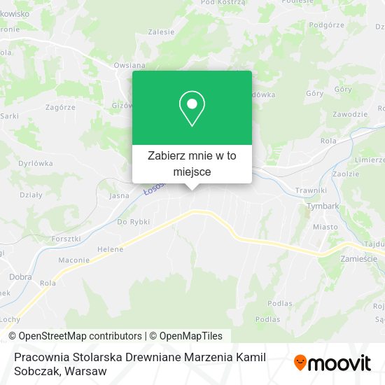 Mapa Pracownia Stolarska Drewniane Marzenia Kamil Sobczak