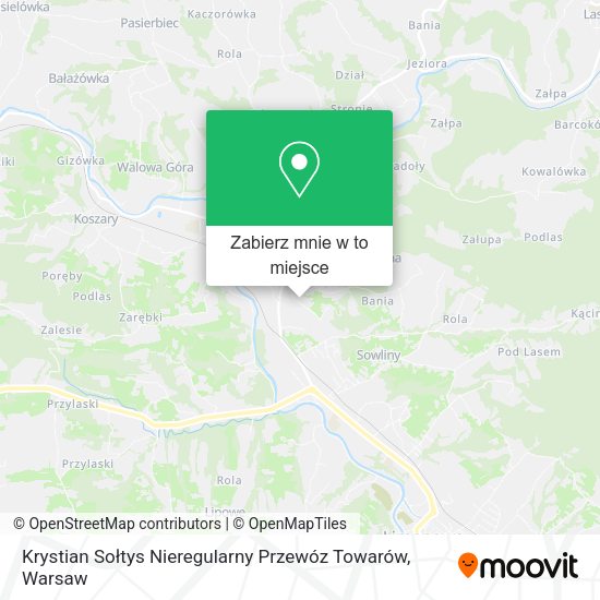 Mapa Krystian Sołtys Nieregularny Przewóz Towarów