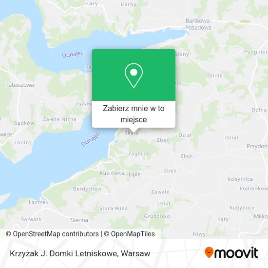 Mapa Krzyżak J. Domki Letniskowe